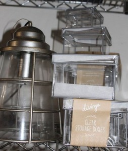 lot 164 image: Display Boxes and Light Fixture