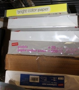lot 180 image: Several Reems of Printercopy paper in white and Colored