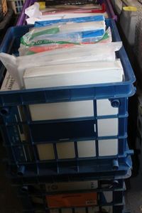 lot 206 image: Two Crates Full of CopyPrinter paper in White and Pastel Crates included