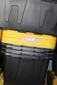 lot 112 image: Heavy Duty Totes 27 Gallon