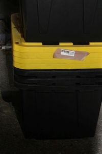 lot 109 image: Heavy Duty Totes 27 Gallon