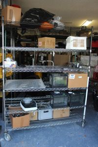 lot 260 image: Metro Rack (Contents Not Included) 5ft x 2ft x 6ft Tall This will have a Scheduled Pick UP