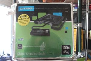 lot 255 image: Dymo 100 Pound Digital Shipping Scale In Original Box