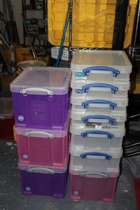 lot 268 image: Ten (10) Really Useful Boxes 4 are 32L 4.are 17L 4 are 11L