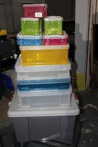 lot 270 image: Grey Tote and Really Useful Totes