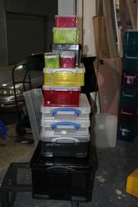 lot 272 image: Eleven (11) Really Useful Boxes in Various Sizes and Colors See Photos for more information