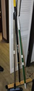 lot 28 image: Push Broom, Carpet Broom and Extendable duster