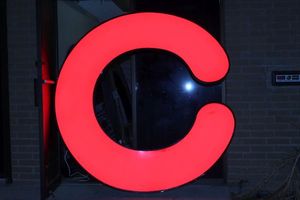 lot 7 image: Very Large LED Letter C See Photos This will be a Scheduled Pick up