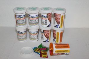 lot 58 image: Political Humour Medication 9 bottles