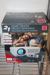 lot 59 image: RCA Home Theatre 2 in  1 projector bundle