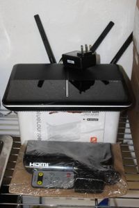 lot 78 image: TP Link Dual Link Signal Writer Blue Lounge Cord Holder, HDMI Interface Hub