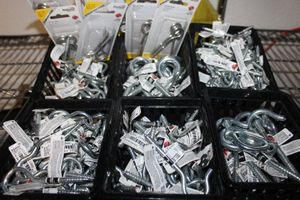 lot 84 image: Large Quantity and Variety of Hook and Eye bolts
