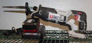lot 112 image: 20V Porter Cable Battery Operated Reciprocating Saw