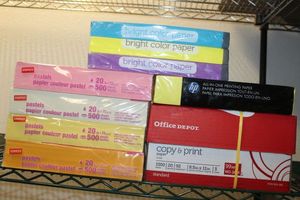 lot 176 image: CopyPrinter Paper Eleven (11) Reems Total, 3 Bright Pastel, 4 Pastel and 4 White