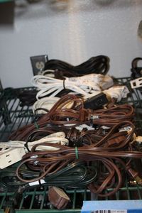 lot 185 image: Generous Amount of Non-Grounded Extension Cords