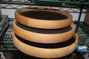 lot 196 image: Wooden Circular Home Dcor Items outside Measurements 20x2.5