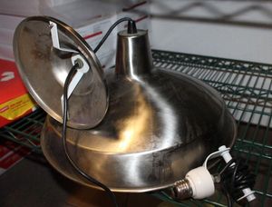 lot 198 image: Industrial Style Hanging Light fixture