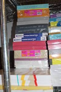 lot 244 image: CopyPrinterpaper 15 reems, 4 are white, 11 are pastels