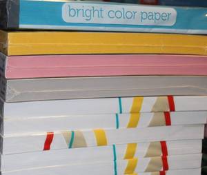 lot 252 image: Copy.Printer Paper 10 Reems Total 6 white, 4 Pastel