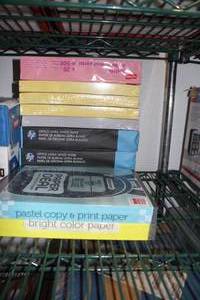 lot 255 image: CopyPrinter Paper, 10 Reems Total 3 are white