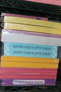 lot 257 image: CopyPrinter Paper, 11 Reems all Pastel