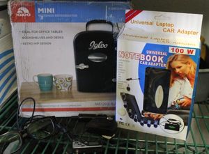 lot 202 image: Igloo electric CoolerWarmer, Notebook Car Charger Bluetooth Glasses and More
