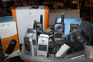 lot 209 image: Assortment of Phillips cordless phones and others