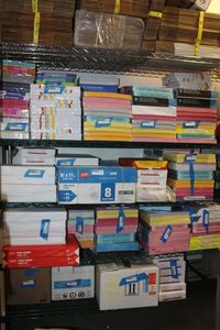 lot 281 image: Metro Shelf with Additional Shelf, Contents Not included. Scheduled pick up and Buyer is responsible for Disassembly   5ftx2ft