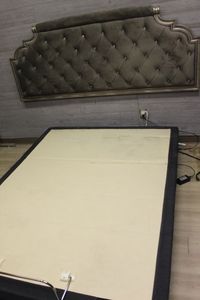 lot 296 image: Tempur-Pedic Ergo with Remote, King Size, Base and Headboard, Buyer is responsible for Removal, This will have a Scheduled Pick up
