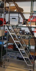 lot 299 image: Rolling Staircase for warehouse 87x41x18