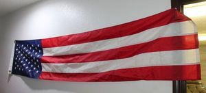 lot 470 image: American Flag Banner  8 long x 20 high