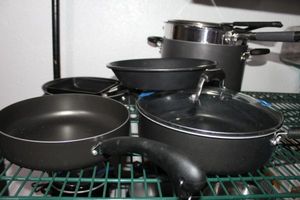 lot 360 image: Black Set of Pots and Pans as shown