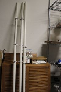 lot 486 image: Three Stolman Poles and Hardware