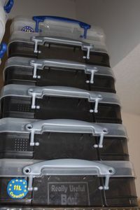 lot 489 image: Six 11L Really Useful Boxes