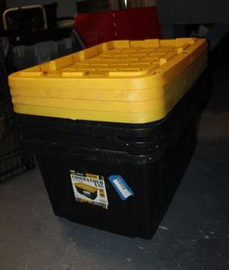 lot 538 image: Four Heavy Duty Totes, 37 Galllon