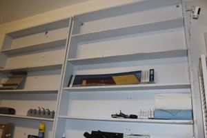 lot 554 image: Wall Mounted Shelves Contents not Included Buyer must Remove