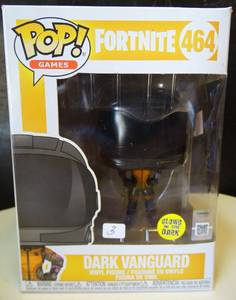 lot 3 image: Funko Pop #464 Dark Vanguard GITD (Fortnite)