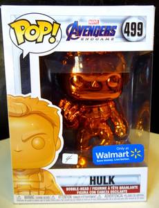 lot 4 image: Funko Pop Marvel Avengers Hulk 499 COPPER CHROME $