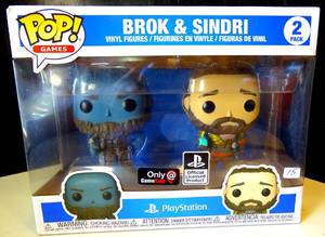 lot 15 image: Brok & Sindri Gamestop Exclusive Funko Pop 2-Pack $$