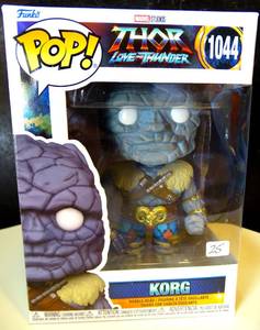 lot 25 image: Funko Pop 1044 Marvel Thor Love and Thunder Korg