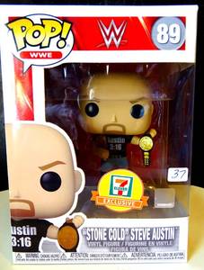 lot 37 image: Funko POP WWE Stone Cold Metallic #89 $$$