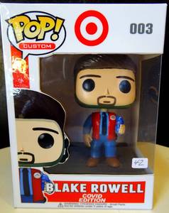 lot 42 image: Funko POP Custom 003 Blake Rowell Covid Edition