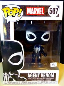 lot 58 image: Funko Pop Marvel Agent Venom Exclusive #507 $