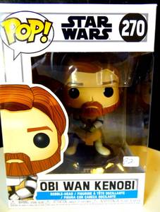 lot 92 image: Funko POP Star Wars #270 Obi Wan Kenobi $$
