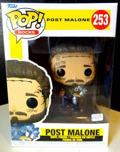 lot 103 image: BIG $ ITEM - Funko Pop Rocks  Post Malone #253