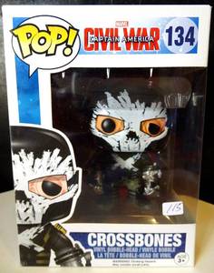 lot 115 image: Funko POP Marvel Civil War Crossbones #134