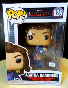 lot 138 image: Funko Pop Marvel WandaVision Agatha Harkness #826