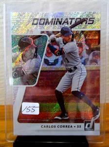 lot 155 image: 2021 Donruss Carlos Correa Dominators Rapture DO5
