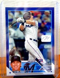 lot 171 image: JJ Bleday RC - 2023 Topps Royal Blue Rookie #205