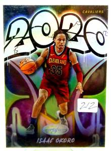 lot 212 image: 2020-21 Certified Graffiti Silver ISAAC OKORO RC